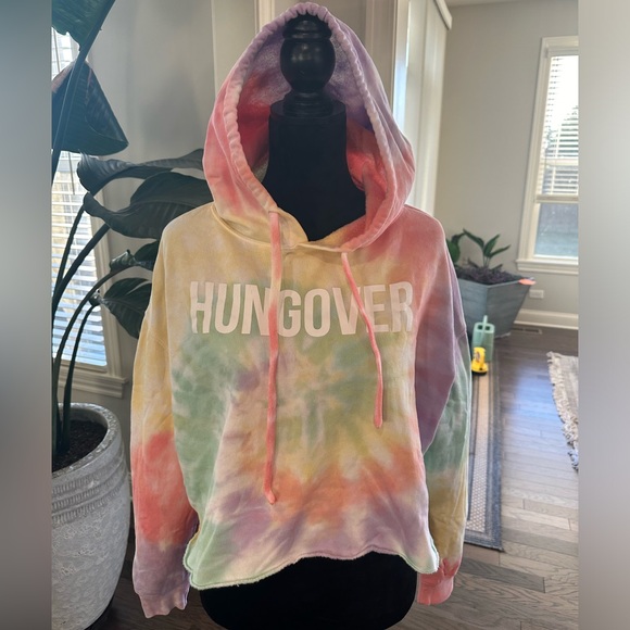 Barstool Sports Tie-Dye Hoodie Unisex Size Large HUNGOVER 🍻🥂 - Picture 2 of 10